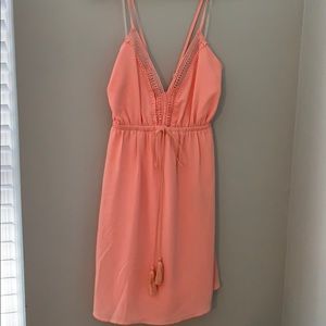Pink tassel dress